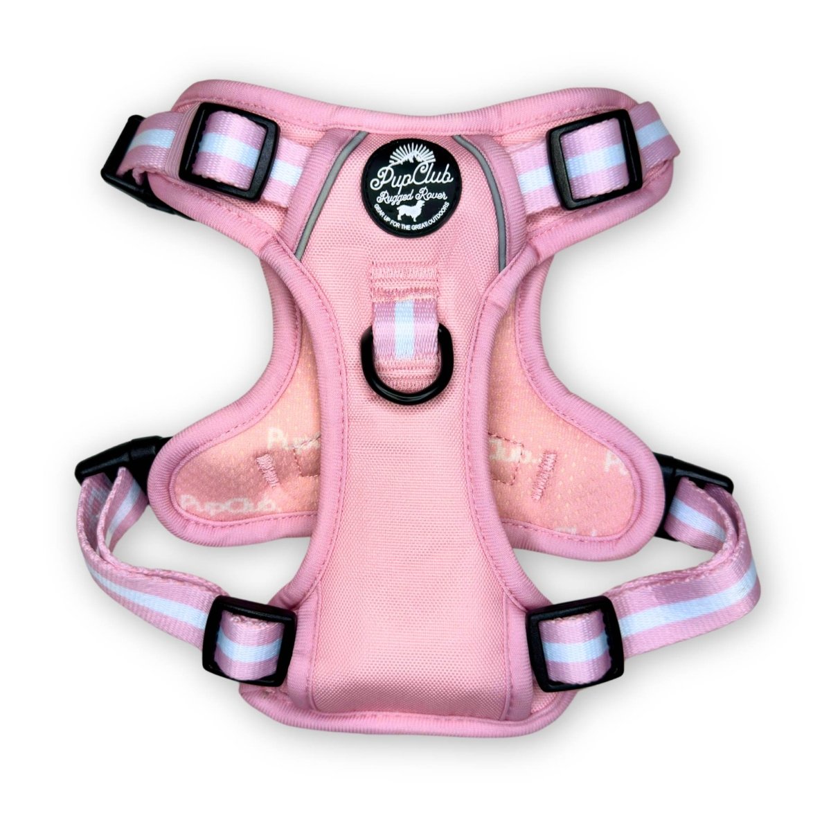 Rugged Rover No Pull Dog Harness Pastel Pink PupClub Couture