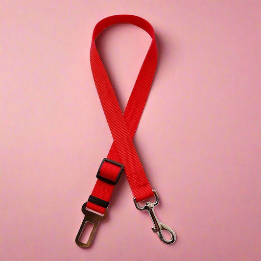 Dog Seatbelt Restraint - red - Pupclub Couture