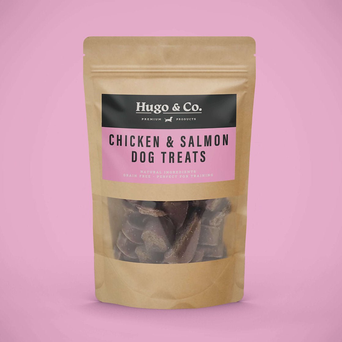 dog treats chicken & salmon - pupclub couture