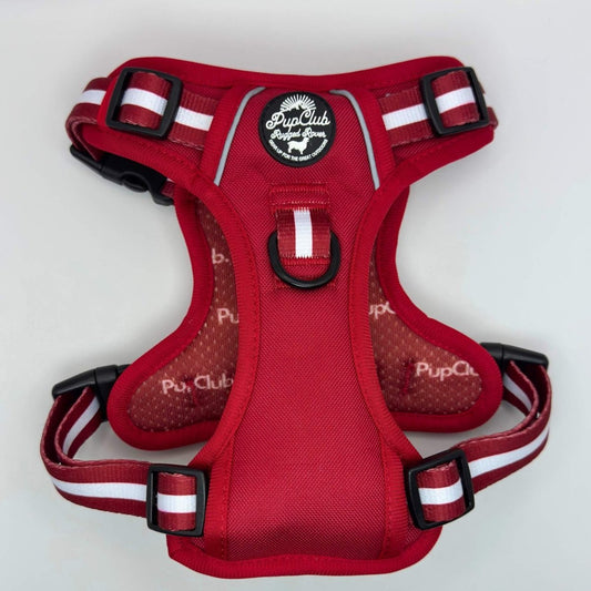 Rugged Rover Dog Harness - Berry Red - Pupclub Couture